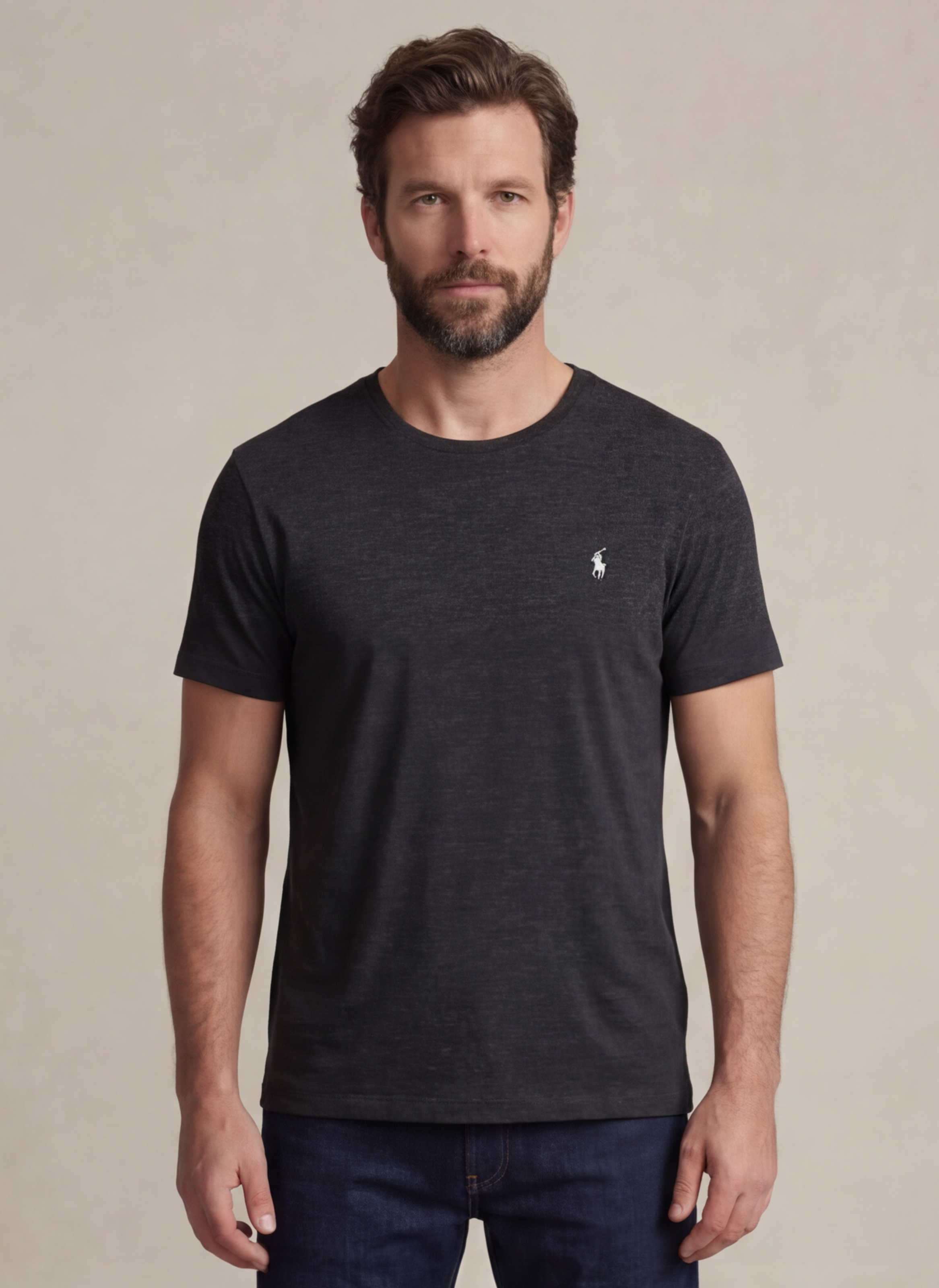 Jersey Crewneck T-Shirt - Noir