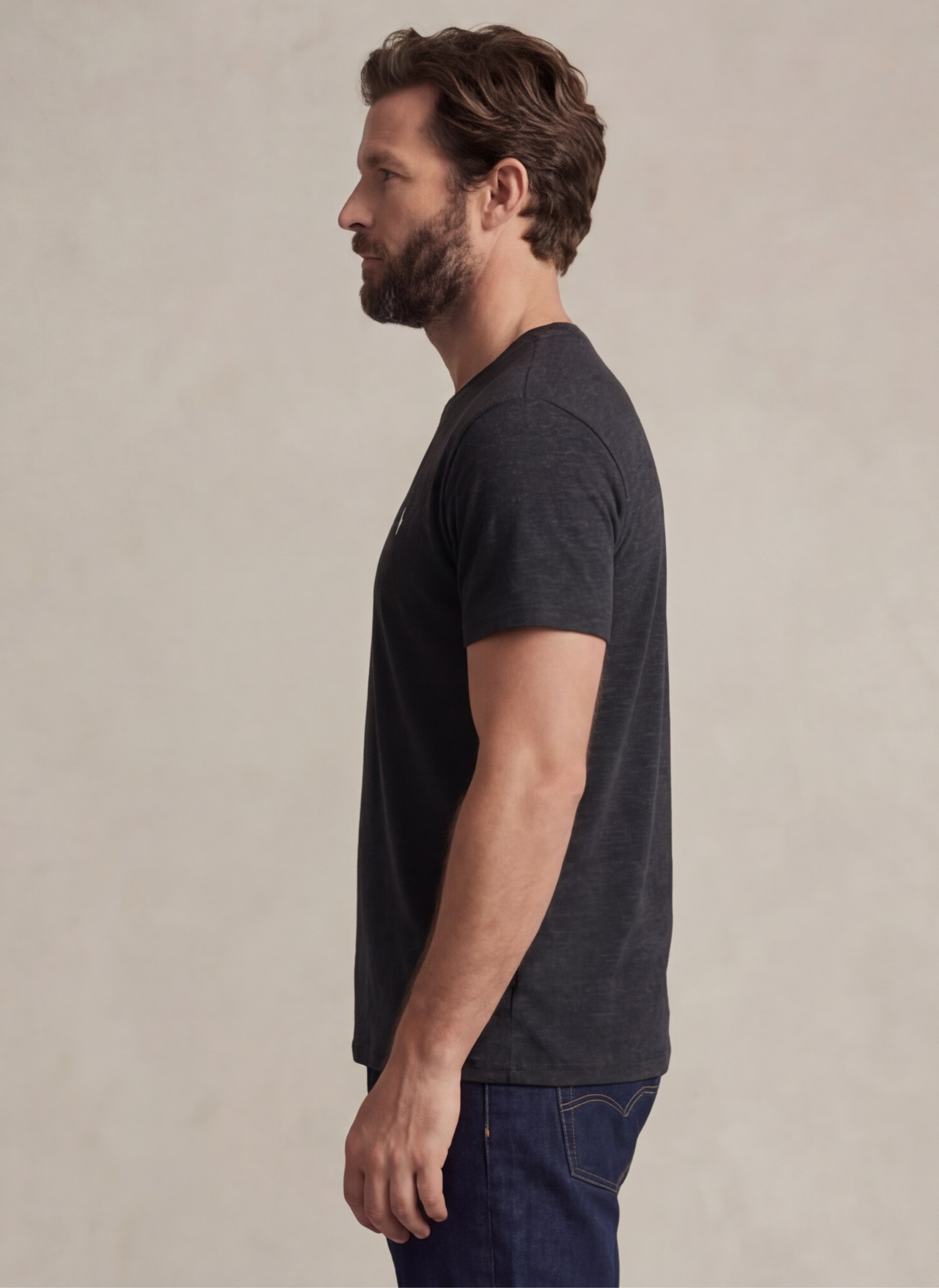 Jersey Crewneck T-Shirt - Noir