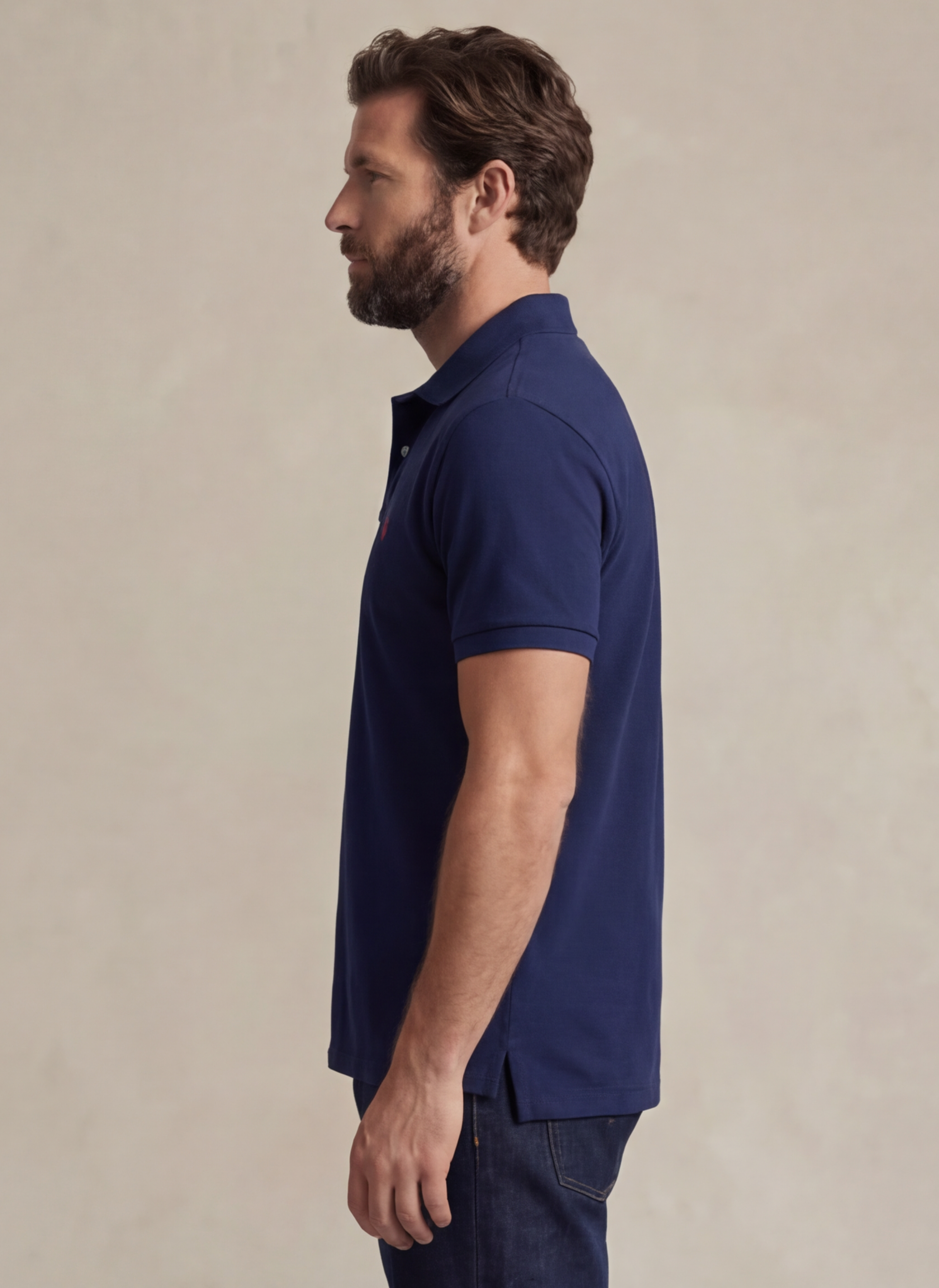 The Iconic Mesh Polo Shirt - Bleu