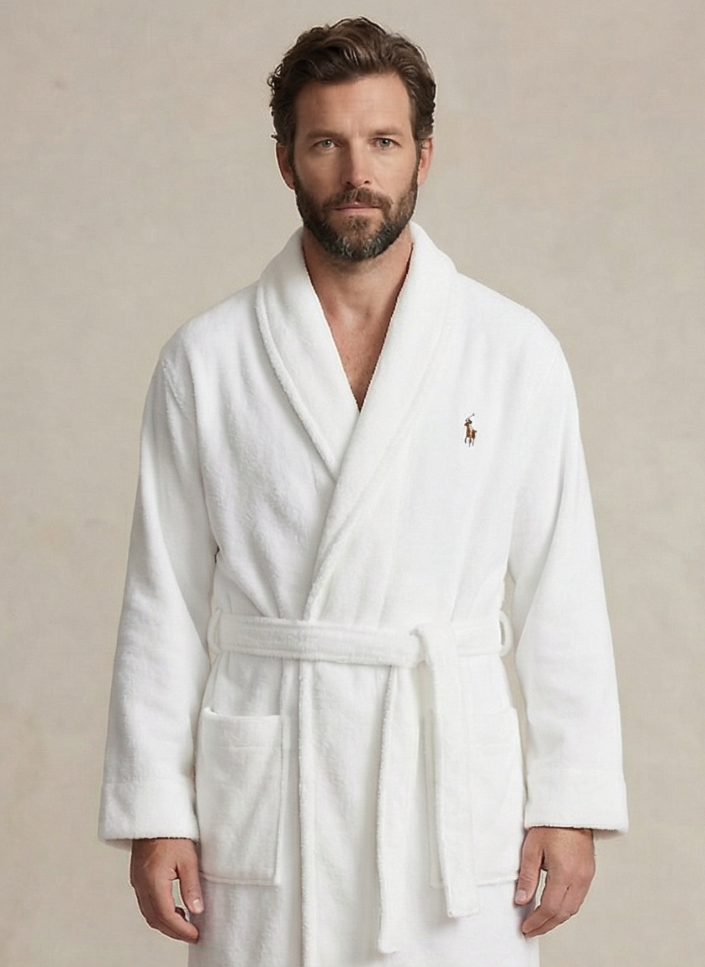 Cotton Terry Robe - Blanc