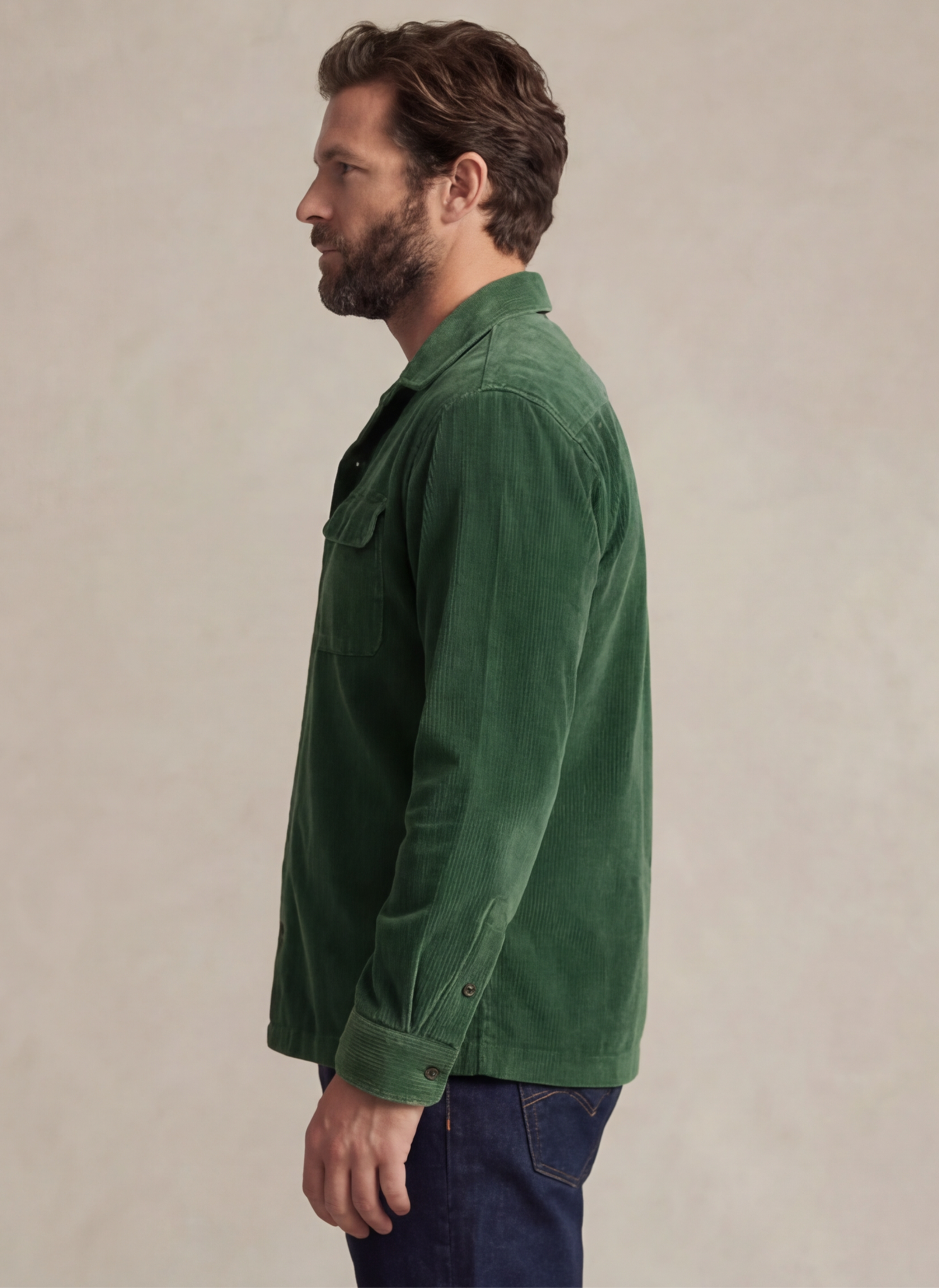 Corduroy Camp Shirt - Vert