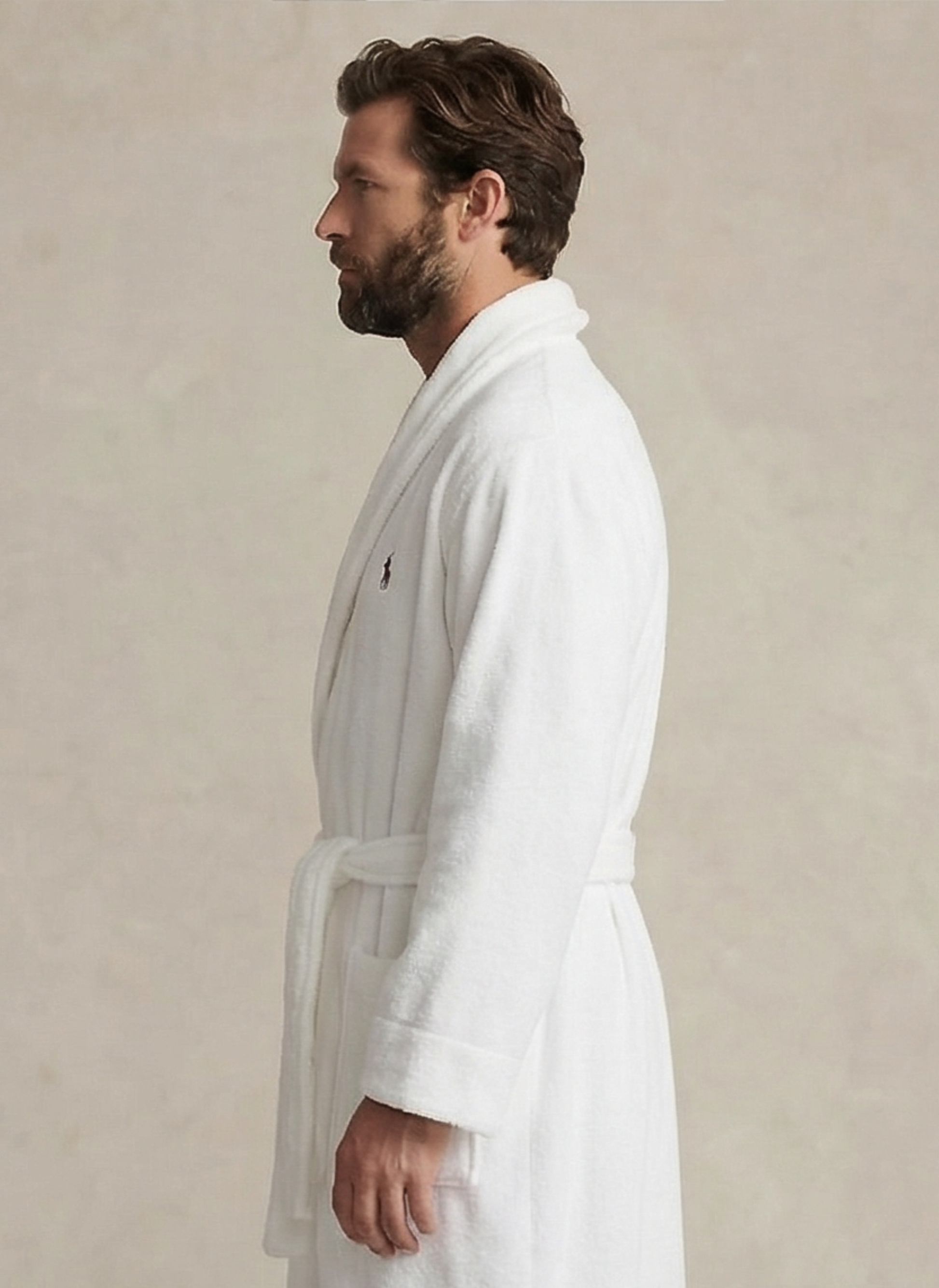 Cotton Terry Robe - Blanc