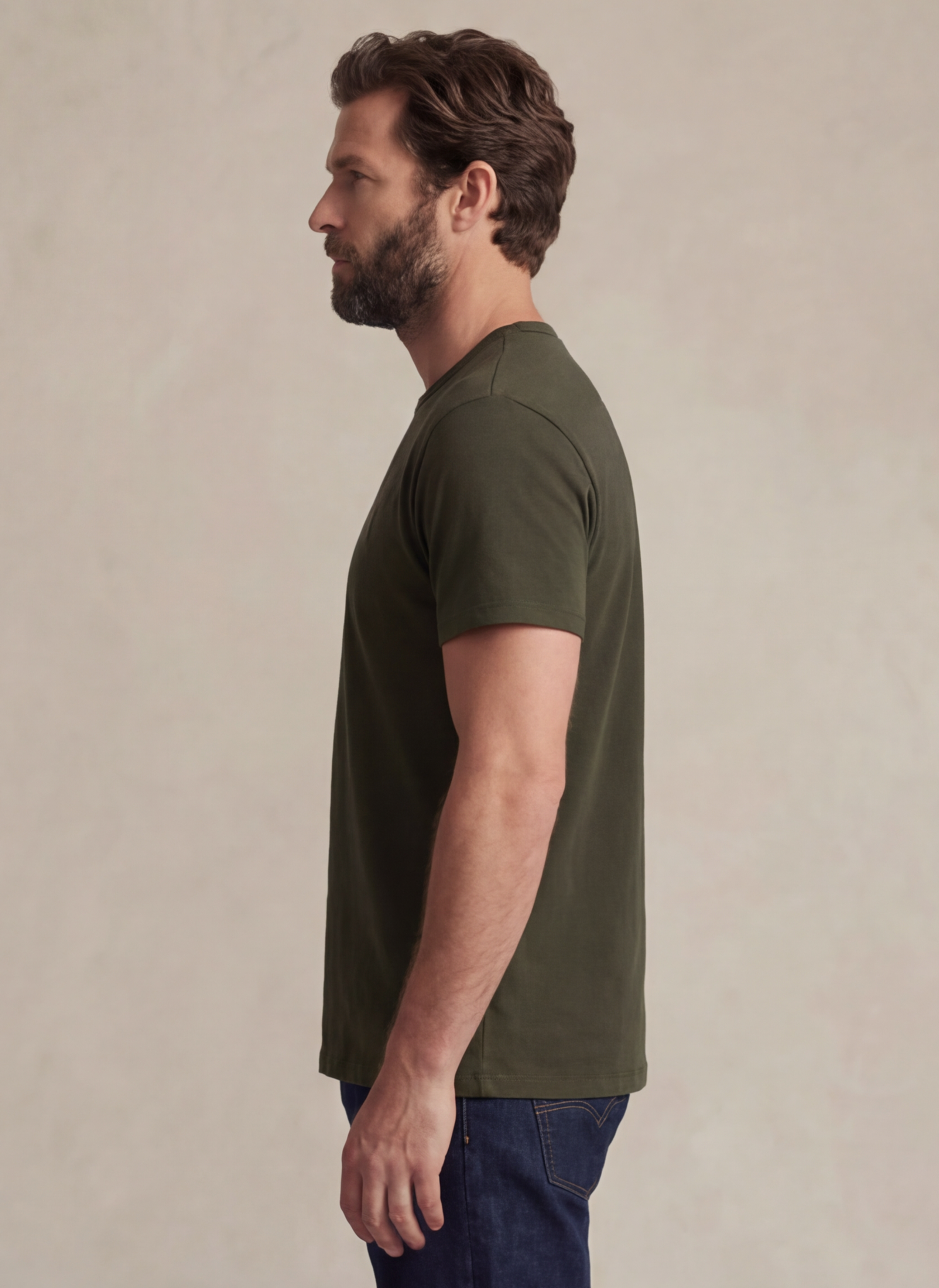 Jersey Crewneck T-Shirt - Vert