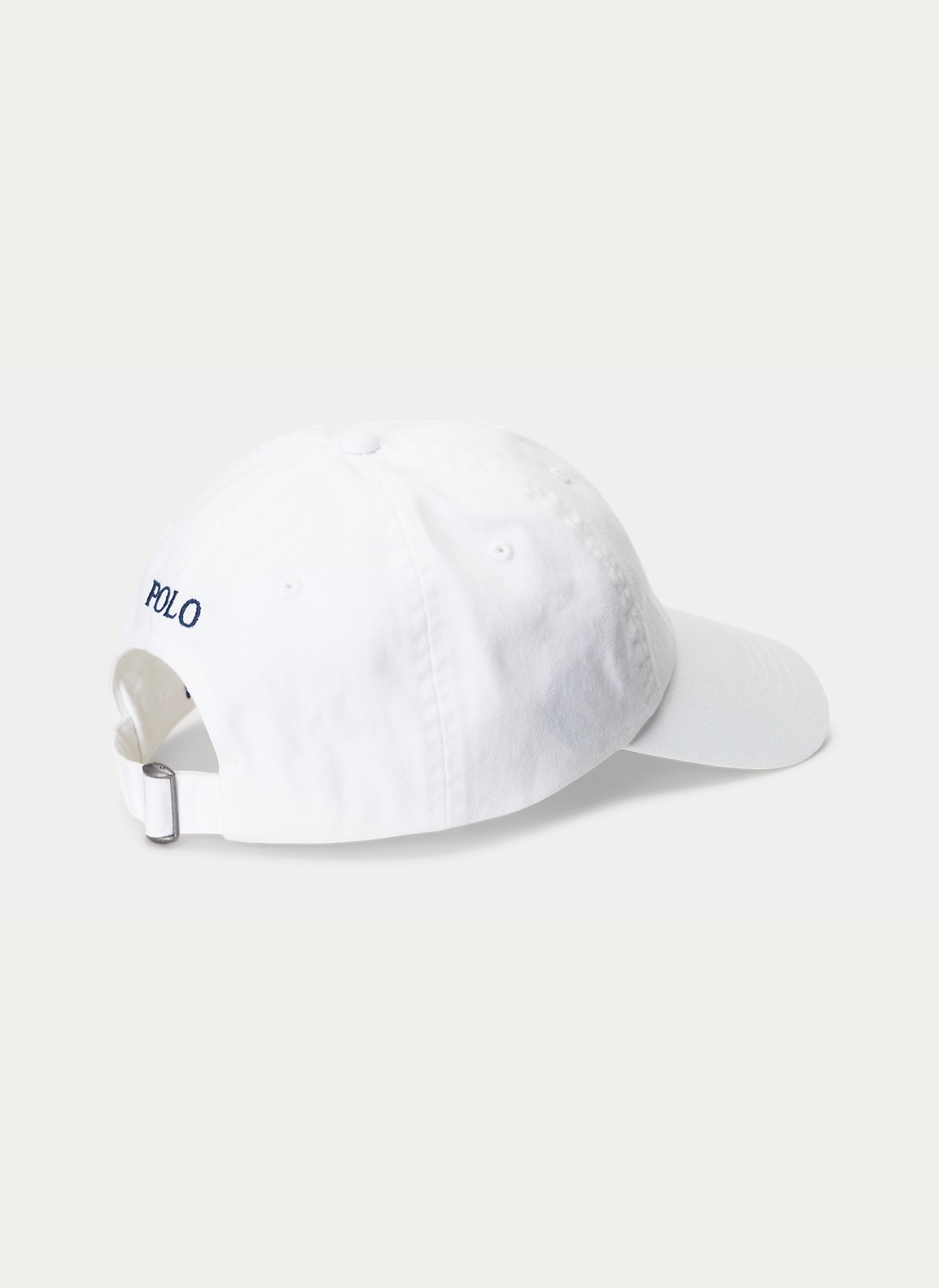 Cotton Chino Baseball Cap - Blanc