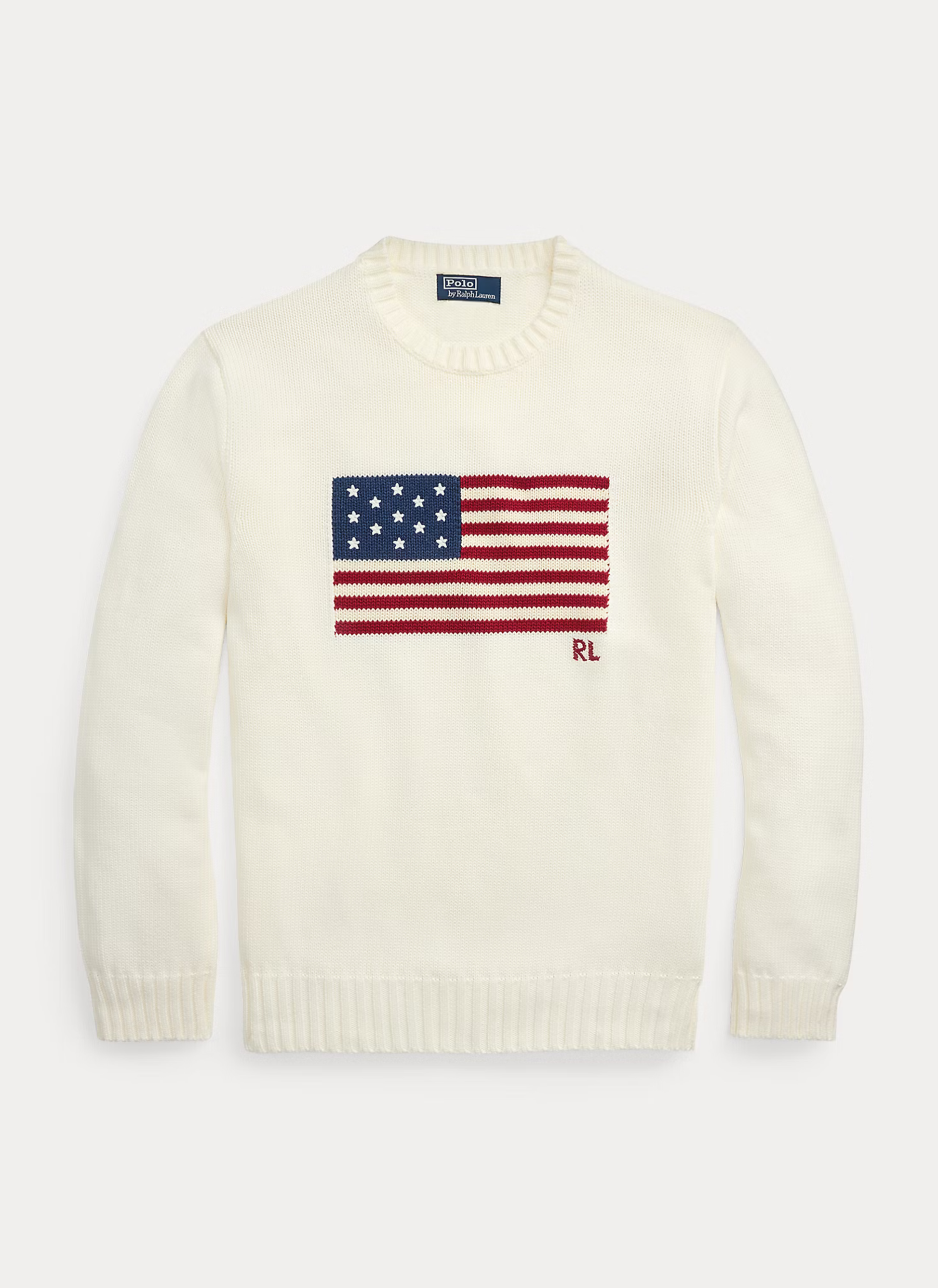 The Iconic Flag Sweater - Blanc