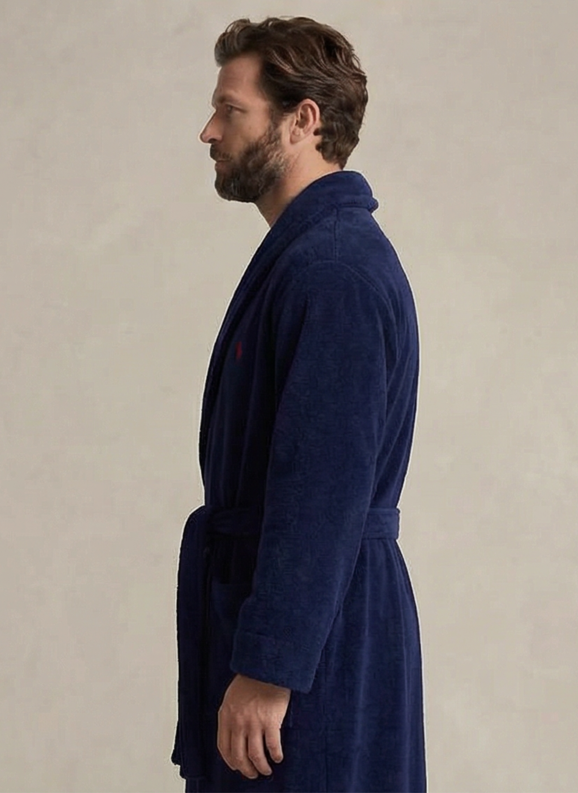 Cotton Terry Robe - Bleu